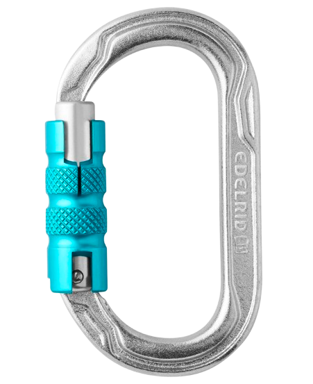 Edelrid Oval Power Steel Triple Carabiner