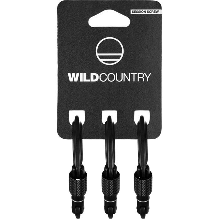 Wild Country Session Screwgate Locking Carabiner Pack of 3