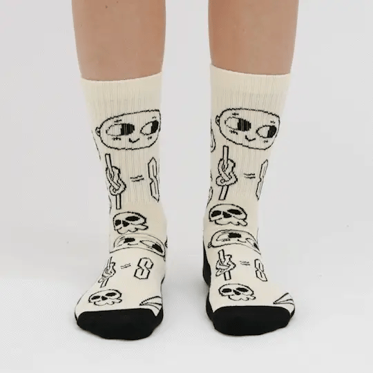 YY Vertical Climber Doodle Socks