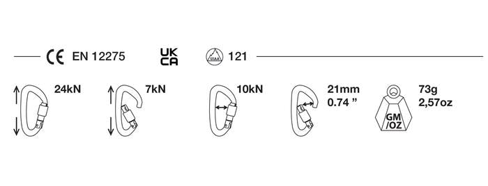 Wild Country Xenon HMS Belay Screwgate Carabiner